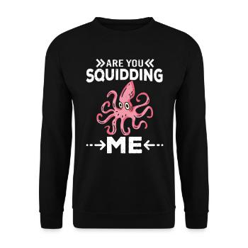 Octopus Octopus Sea Tentacle Octopus Octopus Octopus - Unisex Sweatshirt - black - Front - Alina (178cm) & Michal (187cm)