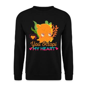Octopus Octopus Sea Tentacle Octopus Octopus Octopus - Unisex Sweatshirt - black - Front - Alina (178cm) & Michal (187cm)