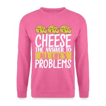 Amateurs de fromage Gouda - Sweat-shirt Unisexe - rose - Devant