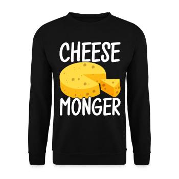 Amateurs de fromage Gouda - Sweat-shirt Unisexe - noir - Devant - Alina (178cm) & Michal (187cm)