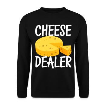 Amateurs de fromage Gouda - Sweat-shirt Unisexe - noir - Devant - Alina (178cm) & Michal (187cm)