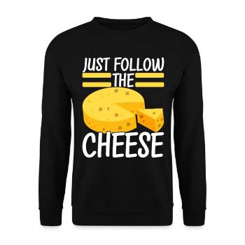 Amateurs de fromage Gouda - Sweat-shirt Unisexe - noir - Devant - Alina (178cm) & Michal (187cm)