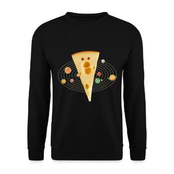 Amateurs de fromage Gouda - Sweat-shirt Unisexe - noir - Devant - Alina (178cm) & Michal (187cm)