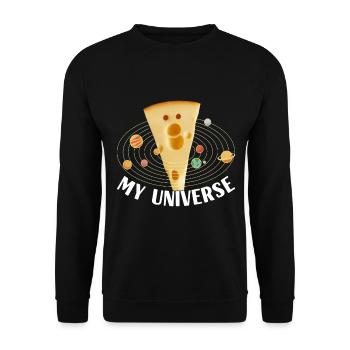 Amateurs de fromage Gouda - Sweat-shirt Unisexe - noir - Devant - Alina (178cm) & Michal (187cm)