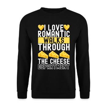 Amateurs de fromage Gouda - Sweat-shirt Unisexe - noir - Devant - Alina (178cm) & Michal (187cm)