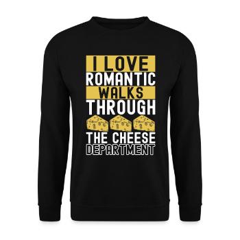 Amateurs de fromage Gouda - Sweat-shirt Unisexe - noir - Devant - Alina (178cm) & Michal (187cm)