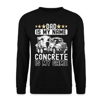 Construction workers Craftsmen Concrete workers - Unisex Sweatshirt - black - Front - Alina (178cm) & Michal (187cm)