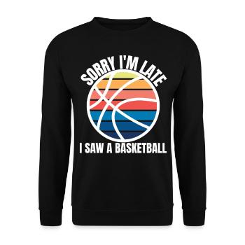 Drôle de joueur de basket-ball - Sweat-shirt Unisexe - noir - Devant - Alina (178cm) & Michal (187cm)