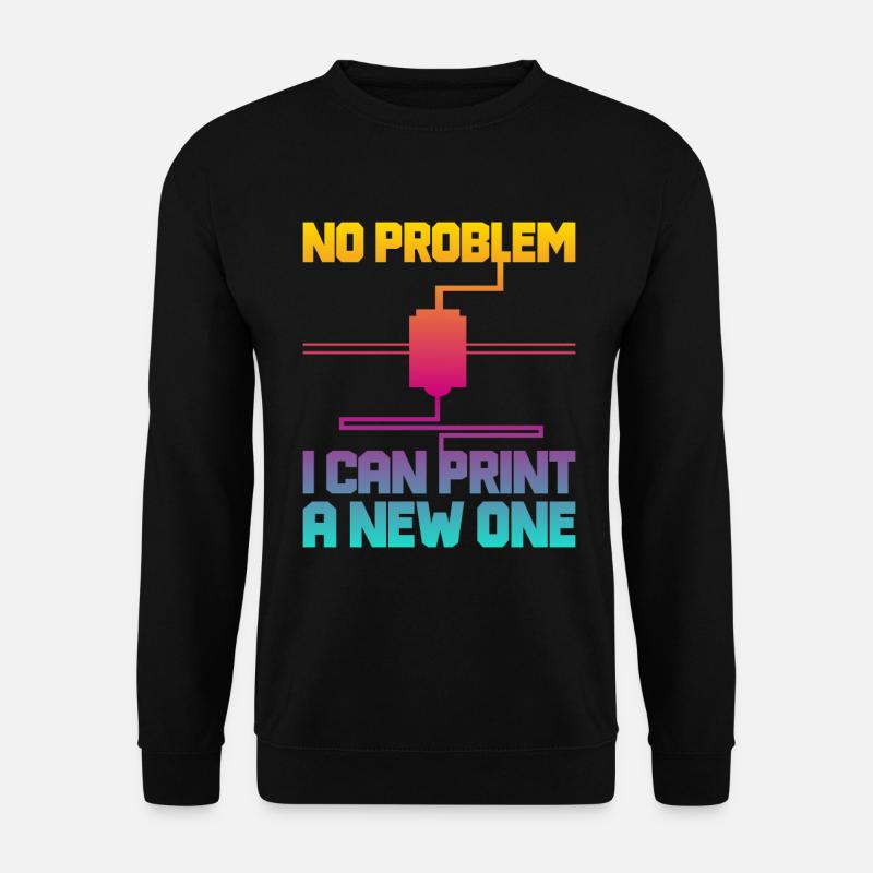 Imprimante 3D Impression 3D - Sweat-shirt Unisexe - noir