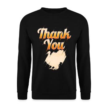 Merci Turquie Thanksgiving - Sweat-shirt Unisexe - noir - Devant - Alina (178cm) & Michal (187cm)