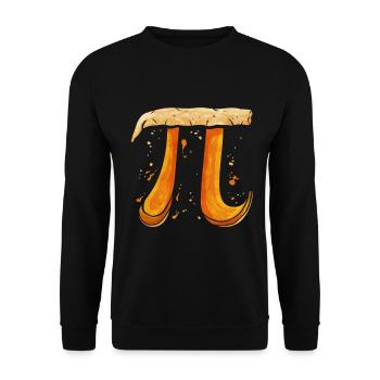 3.14 Pi Day Pumpkin Pie Thanksgiving - Unisex Sweatshirt - black - Front - Alina (178cm) & Michal (187cm)