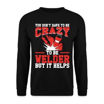 Souder Souder Vintage Vous ne soudez pas - Sweat-shirt Unisexe - noir - Devant - Alina (178cm) & Michal (187cm)