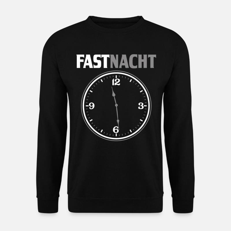 FASTNACHT Lustiges Wortspiel Karneval Fasching - Unisex Pullover - Schwarz