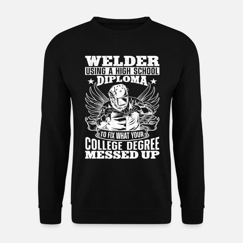 Welder Welding Vintage Welder - Unisex Pullover - Schwarz