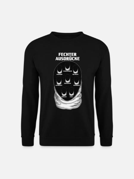 Fechter Fechtmeister Lustig Fechtsportler - Unisex Pullover - Schwarz