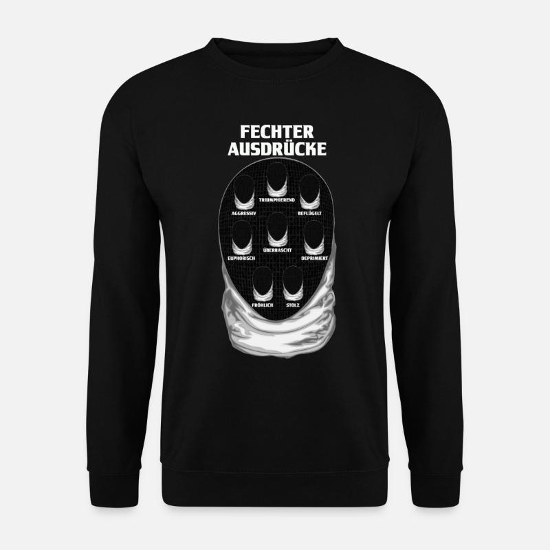 Fechter Fechtmeister Lustig Fechtsportler - Unisex Pullover - Schwarz