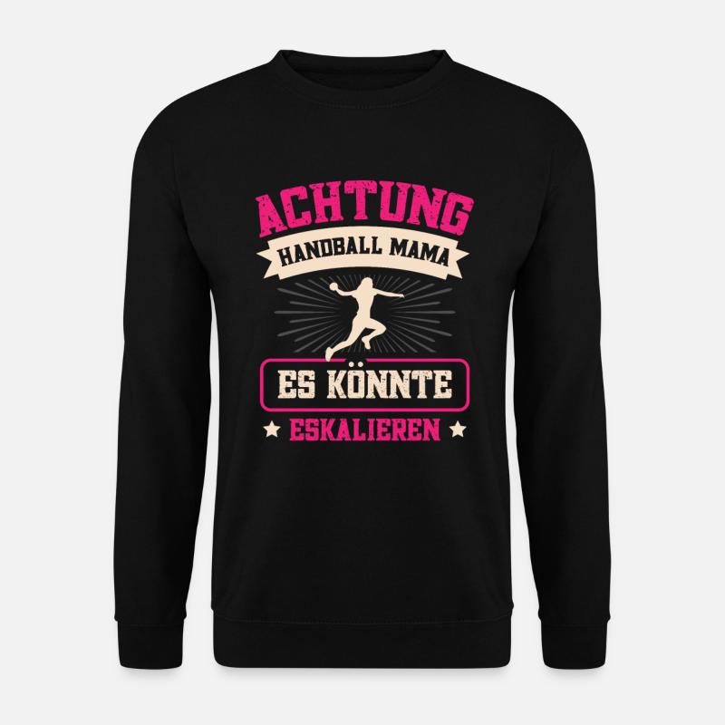 Handballspiel Handballerin Handball für einen - Unisex Pullover - Schwarz