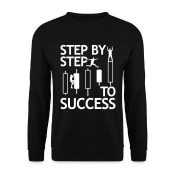 Trader Trading Forex Stock Trading Bourse - Sweat-shirt Unisexe - noir - Devant - Alina (178cm) & Michal (187cm)