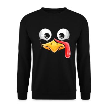 Action de grâce - Sweat-shirt Unisexe - noir - Devant - Alina (178cm) & Michal (187cm)