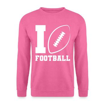 I love Football American Football - Unisex Sweatshirt - pink - Front
