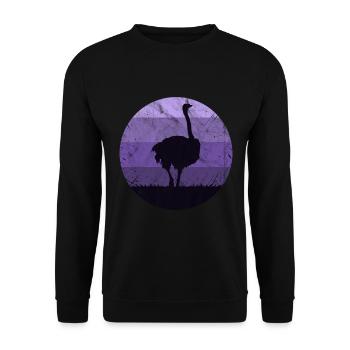 Bouquet Cadeau Enfants Filles Garçons Autruche - Sweat-shirt Unisexe - noir - Devant - Alina (178cm) & Michal (187cm)