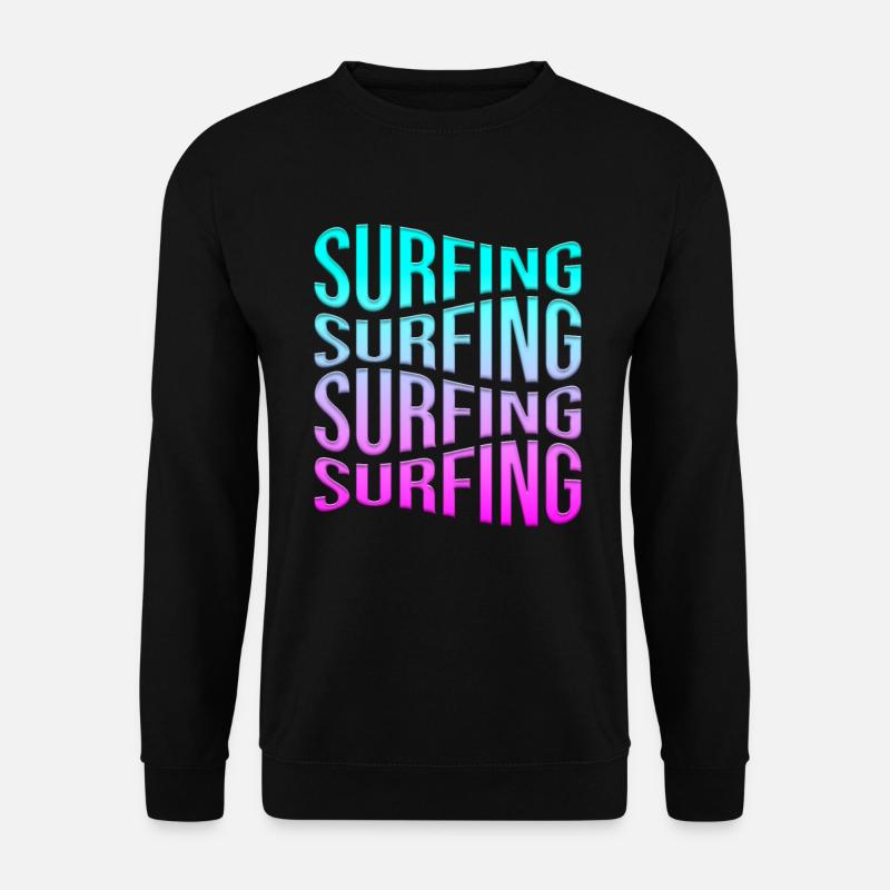 Surfing - Unisex Sweatshirt - black