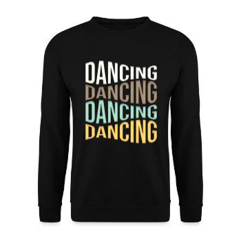 Dance - Unisex Sweatshirt - black - Front - Alina (178cm) & Michal (187cm)
