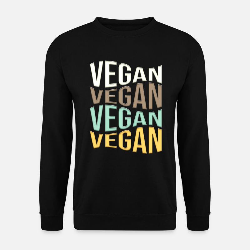 vegan - Unisex Sweatshirt - black