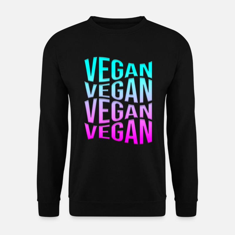 vegan - Unisex Sweatshirt - black