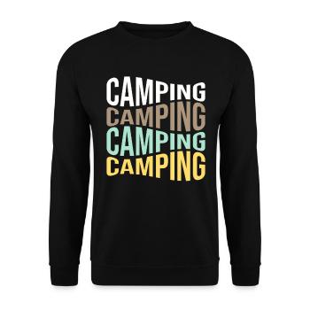 camp - Sweat-shirt Unisexe - noir - Devant - Alina (178cm) & Michal (187cm)