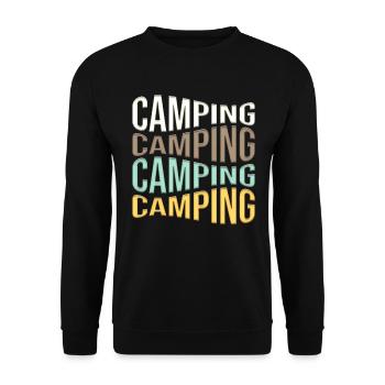 camp - Sweat-shirt Unisexe - noir - Devant - Alina (178cm) & Michal (187cm)