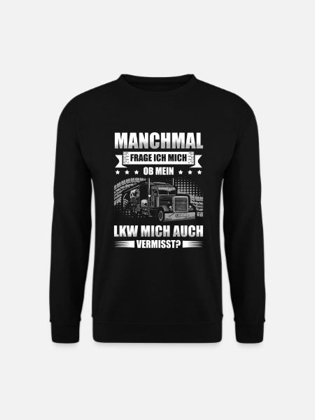 Trucker Männer Truck Fernfahrer LKW Fahrer für - Unisex Pullover - Schwarz