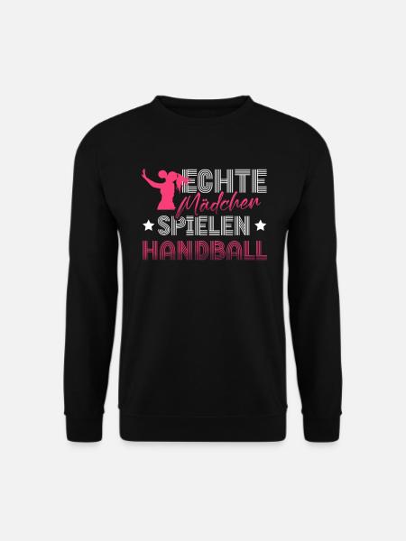 Handballspiel Handballerin Handball für einen - Unisex Pullover - Schwarz