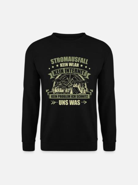 Survival Bushcrafting Natur Bushcraft für einen - Unisex Pullover - Schwarz