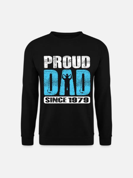 Proud Dad Since 1979 - Unisex Sweatshirt - black