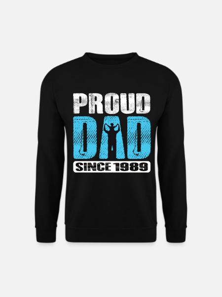 Proud Dad Since 1989 - Unisex Sweatshirt - black