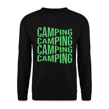 camp - Sweat-shirt Unisexe - noir - Devant - Alina (178cm) & Michal (187cm)