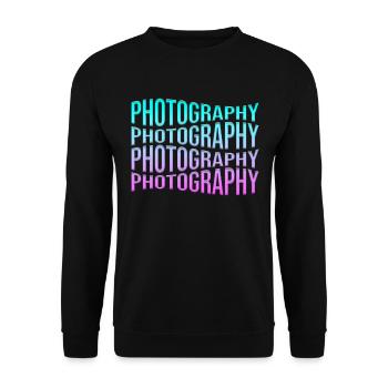 Photography - Unisex Sweatshirt - black - Front - Alina (178cm) & Michal (187cm)