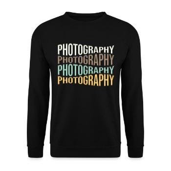 Photography - Unisex Sweatshirt - black - Front - Alina (178cm) & Michal (187cm)
