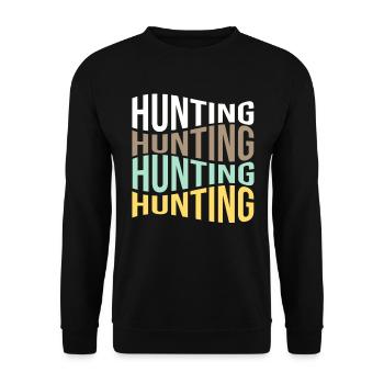 Hunt - Unisex Sweatshirt - black - Front - Alina (178cm) & Michal (187cm)