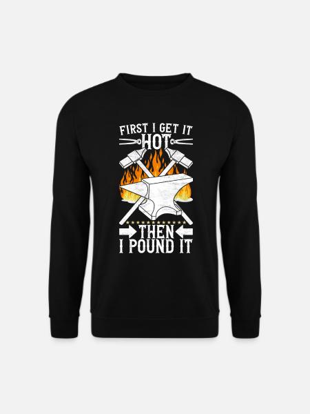 Blacksmith Forging Anvil - Unisex Sweatshirt - black