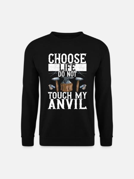 Blacksmith Forging Anvil - Unisex Sweatshirt - black