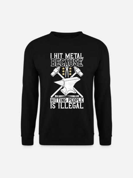 Blacksmith Forging Anvil - Unisex Sweatshirt - black