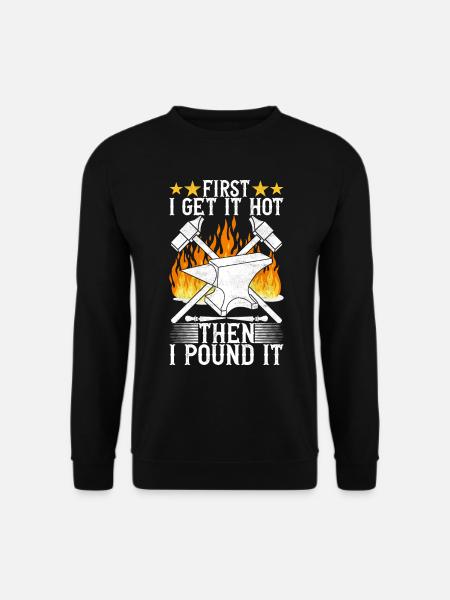Blacksmith Forging Anvil - Unisex Sweatshirt - black