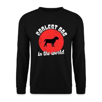 Chien cool dire - Sweat-shirt Unisexe - noir - Devant - Alina (178cm) & Michal (187cm)