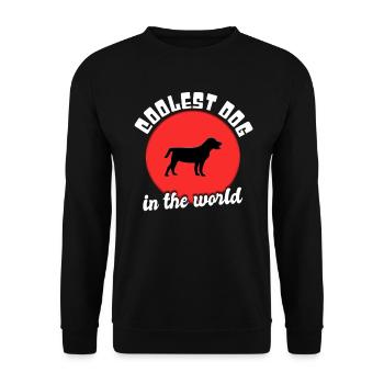 Cooler Hund Spruch - Unisex Pullover - Schwarz - Vorne - Alina (178cm) & Michal (187cm)