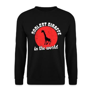 Dicton girafe cool - Sweat-shirt Unisexe - noir - Devant - Alina (178cm) & Michal (187cm)