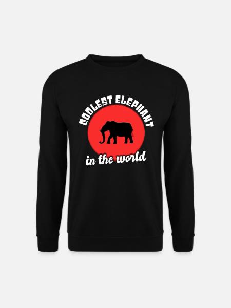 Cooler Elefant Spruch - Unisex Pullover - Schwarz