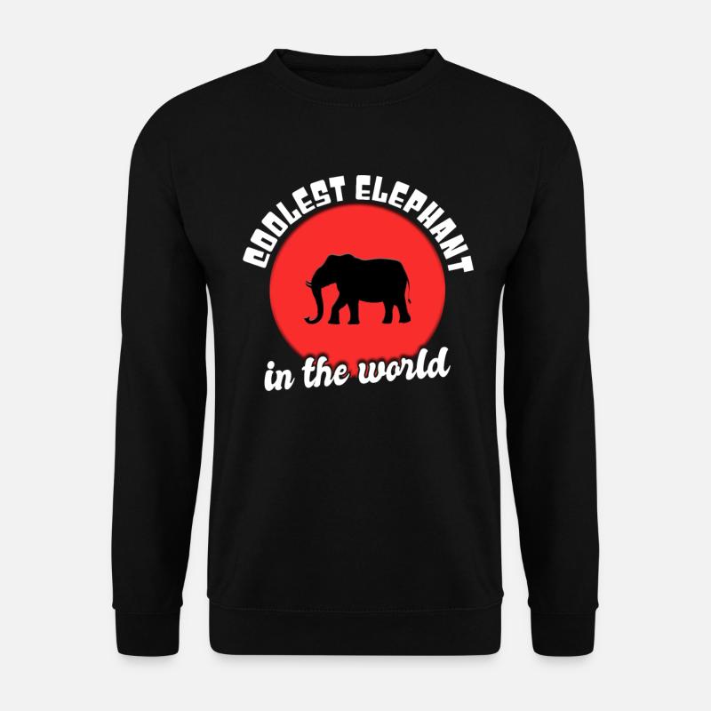 Cooler Elefant Spruch - Unisex Pullover - Schwarz