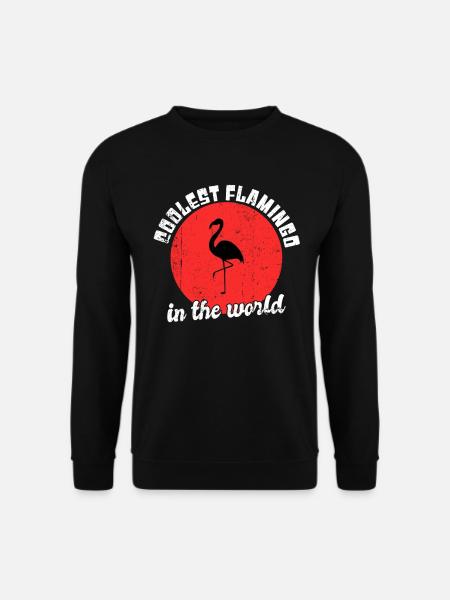 Cool Flamingo Saying - Unisex Sweatshirt - black